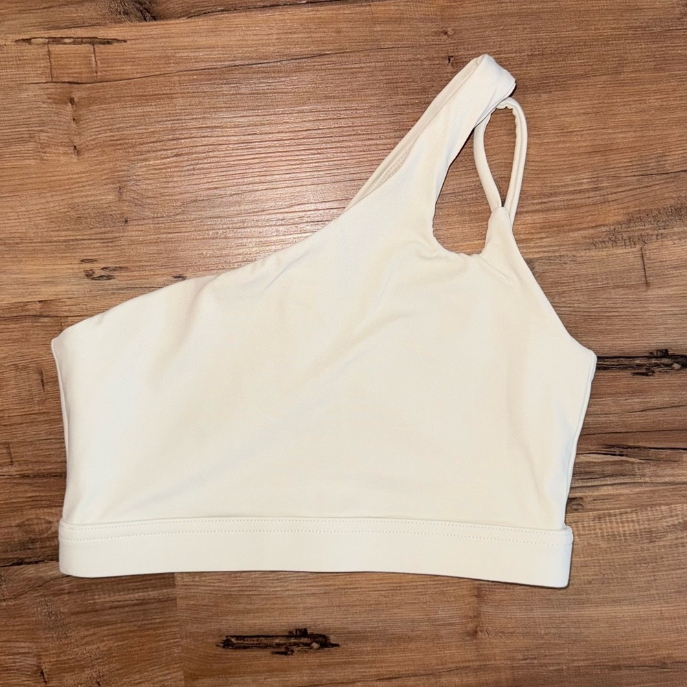 Peter Millar One-Shoulder Cream Crop Top